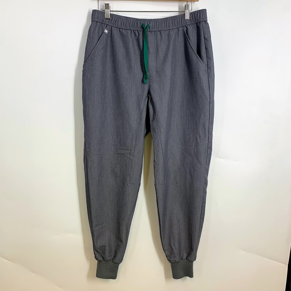 FIGS Men's Tansen‎ Scrub Pants Elastic Waist Cargo Jogger Style Dark Gray Size M